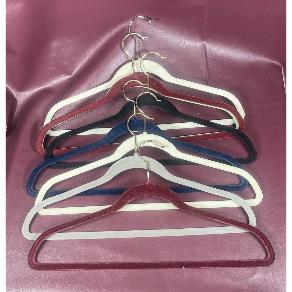 Velvet Covered Hangers Set of 8